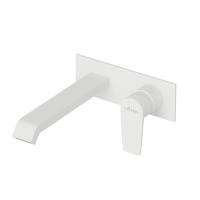 Смеситель для раковины однорычажный с донным клапаном  NAUTIC-BLI-BIO белый матовый ручка  белый матовый Cezares