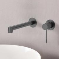 Смеситель для раковины встраиваемый однорычажный цвет вороненая сталь VBFW-1D1GM VINCEA