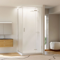 Душевой угол раздвижной прямоугольный RV073R/R-12080-06-C4 1200х800х1950 Цвет профиля Хром Стекло Дождь Veconi