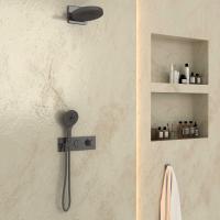 Душевой комплект встраиваемый, двухрежимный  цвет вороненая сталь VSFW-422TI1GM VINCEA