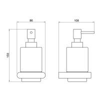 Дозатор Timo Luiro 18438/18 черное золото Дозатор Timo Luiro 18438/18 черное золото