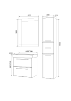 Пенал Visbaden 30П 2д. 1в.я. Onyx R