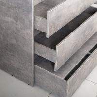 FAMILY База под раковину напольная с тремя выкатными ящиками, Cemento Veneto, 580x470x845, FAMILY-580-3C-CV