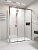 Душевой угол раздвижной 1500х1000x2000 цвет профиля Хром стекло прозрачное PR3/R-SP-150100-01-CH-C4 Premium Veconi
